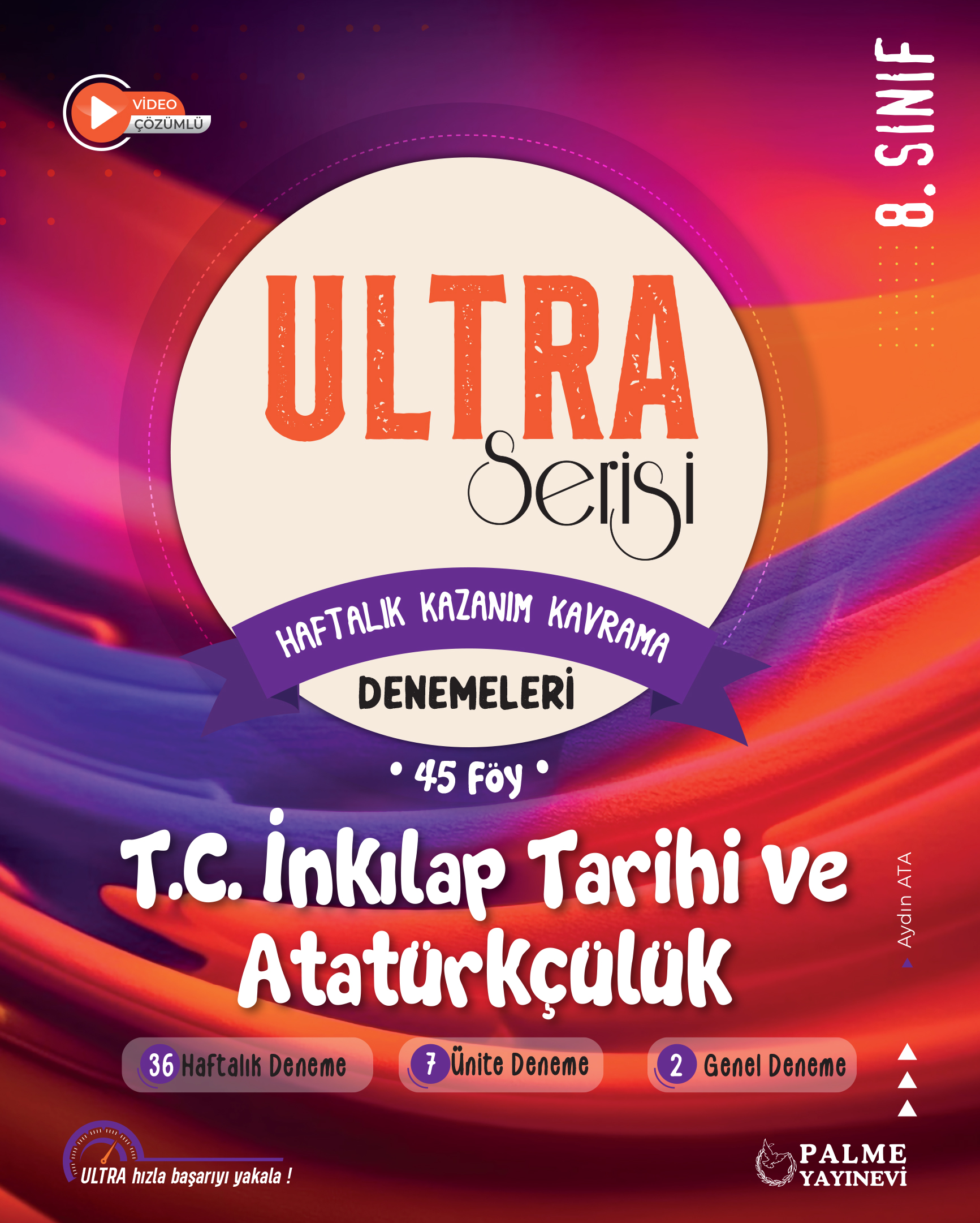 Ultra Serı̇Sı̇ 8. Sınıf İNkılap Tarı̇Hı̇ ve AtatüRKÇÜLüK Haftalık Kazanım Kavrama Denemelerı̇-45 FöY kapak görseli